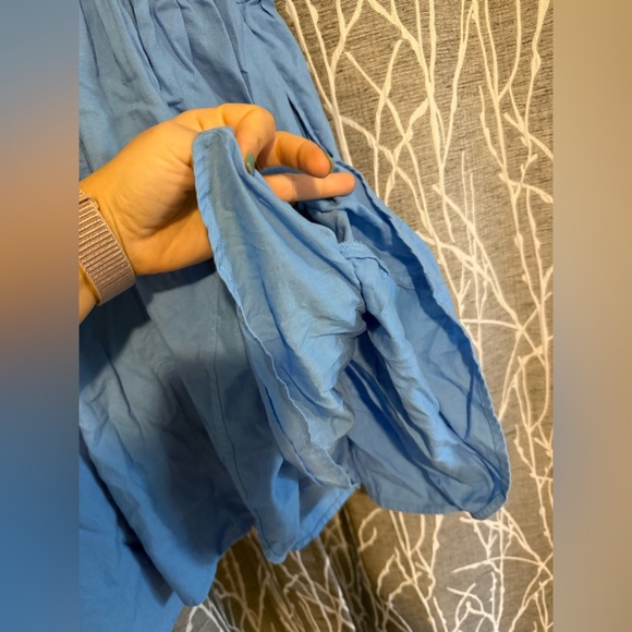 Aerie Blue Spaghetti Strap Mini Dress size L - Picture 4 of 5